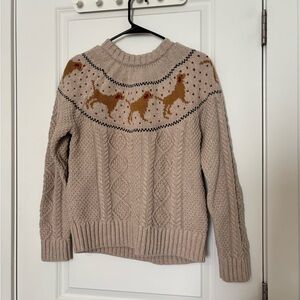 NWT L.L. Bean Signature Cotton Fisherman Sweater - River Rock Dog